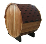 2 Person Outdoor Canadian Red Cedar Traditional Wet Dry Barrel Sauna 6KW Heater Upgrade  FREE SHIPPING