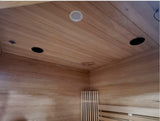 Dual Bench Canadian Hemlock Wet / Dry Traditional Swedish Steam Sauna SPA 200F Degrees Powerful 9KW Heater
