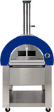 Outdoor Stainless Steel Artisan Wood-Fired Charcoal Pizza Bread Oven BBQ Grill - BLUE  CLEARANCE