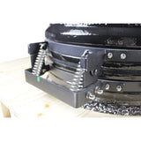 Large 21" Ceramic Egg Kamado BBQ Grill Smoker w/ Wood Table Pizza Stone Pickup Clearance Sale