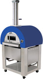 Outdoor Stainless Steel Artisan Wood-Fired Charcoal Pizza Bread Oven BBQ Grill - BLUE  CLEARANCE