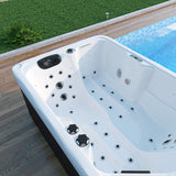 2 Person Outdoor Hydrotherapy Bathtub Hot Bath Tub Whirlpool SPA SYM6012 - 31 Color LED's