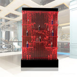 48" x 79" Tall Programmable Full Color LED Lighting Bubble Wall Fountain Floor Panel Display SHELF