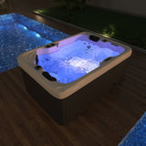 2 Person Outdoor Hydrotherapy Bathtub Hot Bath Tub Whirlpool SPA SYM6012 - 31 Color LED's