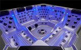 Outdoor 6 Person 123 JETS Double Lounger Hot Tub Spa Fully Loaded 5 Pump 3HP VOLCANO JETS + BALBOA
