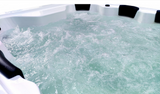 8 Person Outdoor Hot Tub SPA with Insulated Cover + Stairs Bluetooth Sound System USB Ozone