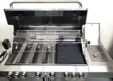 8 Burner 96,000 BTU Stainless Steel Outdoor BBQ Grill Propane NG Rotisserie
