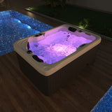 2 Person Outdoor Hydrotherapy Bathtub Hot Bath Tub Whirlpool SPA SYM6012 - 31 Color LED's