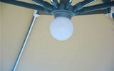10' Foot Cantilever Offset Patio Umbrella Burgundy or Beige + Solar LED Light Upgrade
