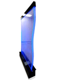 Large 4x6 Curved Full Color LED Bubble Wall Panel Floor Standing Water Fountain