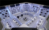 Outdoor 6 Person 123 JETS Double Lounger Hot Tub Spa Fully Loaded 5 Pump 3HP VOLCANO JETS + BALBOA