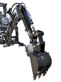 15HP 420cc Gas Powered Towable Backhoe Mini Excavator 8' Foot Reach 12" Bucket