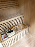 Large 4+ Person Stadium Seating Canadian Hemlock Wet Dry Traditional Swedish Steam Sauna Spa