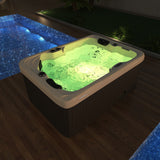 2 Person Outdoor Hydrotherapy Bathtub Hot Bath Tub Whirlpool SPA SYM6012 - 31 Color LED's
