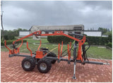 Professional Self Contained ATV Hydraulic Timer Log Crane + Logging Trailer KOHLER Engine