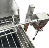 New Stainless Steel Charcoal / Wood Live Fire Grill Spit Pig Roaster w/ Rotisserie + Kabob Package