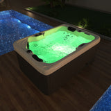2 Person Outdoor Hydrotherapy Bathtub Hot Bath Tub Whirlpool SPA SYM6012 - 31 Color LED's
