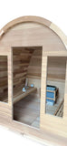New Canadian CEDAR Wood Dome Top Wet Dry Swedish Outdoor Steam Sauna SPA Shingled Roof Upgrade