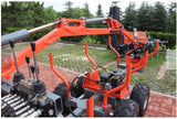 Professional Self Contained ATV Hydraulic Timer Log Crane + Logging Trailer KOHLER Engine