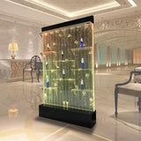 48" x 79" Tall Programmable Full Color LED Lighting Bubble Wall Fountain Floor Panel Display SHELF