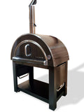 44" XL Wood Fired Outdoor BLACK Stainless Steel Pizza Oven BBQ Grill w/ Cover
