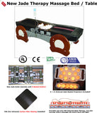 FIR Far Infrared Jade Infrared Therapy Massage Bed / Spinal Traction Roller Table