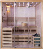 Wet Dry Traditional 3 Bench Indoor Swedish Steam SPA Sauna 4+ Person 6KW Heater *Local Pickup