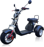 4000W Electric 3 Wheel Fat Tire Chopper Harley Scooter Trike Citycoco Mobility Scooter Carbon Fiber