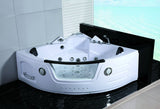 2 Person Hydrotherapy Computerized Massage Indoor Whirlpool Jetted Bathtub Hot Tub 050A WHITE