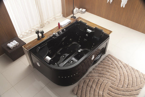 2 Person Indoor Jetted Hydrotherapy Whirlpool Bathtub Hot Tub Spa BLAC –  SDI Factory Direct Wholesale