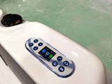 2 Person Hydrotherapy Double Recliner Hot Tub Spa with 31 Jets, LED Lights, and Insulated Hard Top Cover - 085B