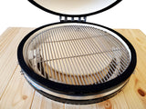 XL Size 26" Ceramic Egg Kamado BBQ Grill Smoker w/ Wood Table Pizza Stone