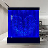 72" Wide x 79" Tall Full Color LED Lighting Bubble Wall Fountain Floor Panel Display