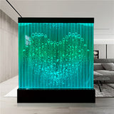 72" Wide x 79" Tall Full Color LED Lighting Bubble Wall Fountain Floor Panel Display