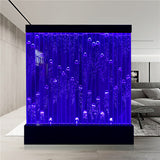 72" Wide x 79" Tall Full Color LED Lighting Bubble Wall Fountain Floor Panel Display