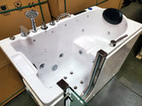 New Walk In Hydrotherapy Whirlpool Bathtub Spa Massage Therapy Tub Double Pump Upgrade + Heater
