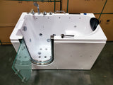 New Walk In Hydrotherapy Whirlpool Bathtub Spa Massage Therapy Tub Double Pump Upgrade + Heater