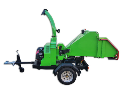 NEW Tow Behind 25HP Honda GX690 Hydraulic Feed Wood Chipper Shredder Electric Start