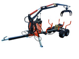 Professional Self Contained ATV Hydraulic Timer Log Crane + Logging Trailer KOHLER Engine