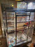 BULK SALE - Two (2 Units) - XL Size Indoor / Outdoor 304 Stainless Steel Bird Parrot Macaw Cages