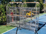 BULK SALE - Two (2 Units) - XL Size Indoor / Outdoor 304 Stainless Steel Bird Parrot Macaw Cages