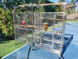 BULK SALE - Two (2 Units) - XL Size Indoor / Outdoor 304 Stainless Steel Bird Parrot Macaw Cages