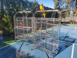 BULK SALE - Two (2 Units) - XL Size Indoor / Outdoor 304 Stainless Steel Bird Parrot Macaw Cages