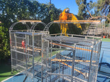 BULK SALE - Two (2 Units) - XL Size Indoor / Outdoor 304 Stainless Steel Bird Parrot Macaw Cages