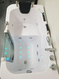 54" Deluxe Jetted Walk-In Bath Tub Hydrotherapy Whirlpool Spa BathTub Water / Air