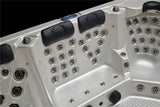 Outdoor 6 Person 123 JETS Double Lounger Hot Tub Spa Fully Loaded 5 Pump 3HP VOLCANO JETS + BALBOA