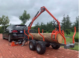 Professional Self Contained ATV Hydraulic Timer Log Crane + Logging Trailer KOHLER Engine