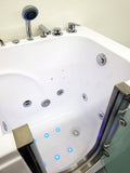 54" Deluxe Jetted Walk-In Bath Tub Hydrotherapy Whirlpool Spa BathTub Water / Air
