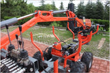 Professional Self Contained ATV Hydraulic Timer Log Crane + Logging Trailer KOHLER Engine