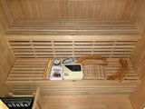 Large 4+ Person Stadium Seating Canadian Hemlock Wet Dry Traditional Swedish Steam Sauna Spa